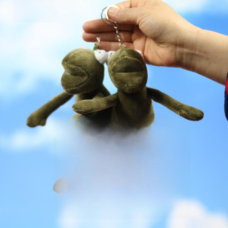 Adorable Long Legged Frog Plush Toy Keychain Perfect For Bags And Backpacks