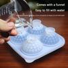 3D Sports Ball Silicone Ice Cube Tray, Football Basketball Golf Ball Mold for Whiskey Cocktails Party, Food Grade BPA-Free