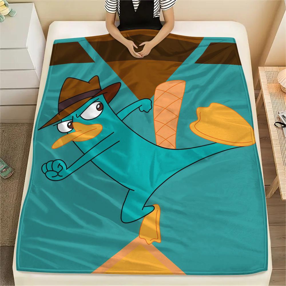 Phineas and Ferb2 Flannel Blanket, High quality Comfortable for All Seasons, Home Decor, Warmth and Comfort