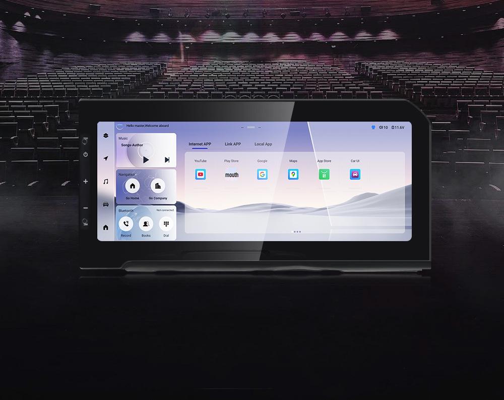 Toyota Prado 12.3-inch Android Infotainment System with Wireless CarPlay & Navigation.