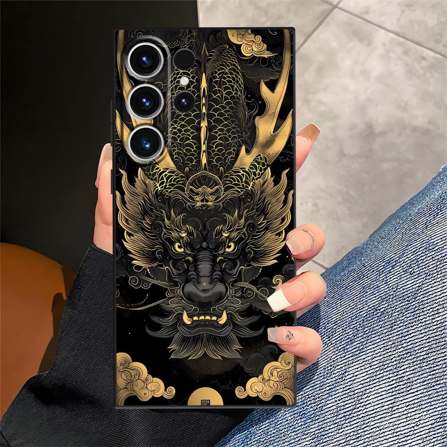 Funda Phone Cover Case for Samsung Galaxy Note 20 Ultra 8 9 10 S21 FE S20 S23 S10 S9 S25 Ultra S24 Plus Dragon Totem