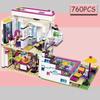 Pop Star House Building Block Livi Friends for Girls Figures Bricks Educational Toys for Children