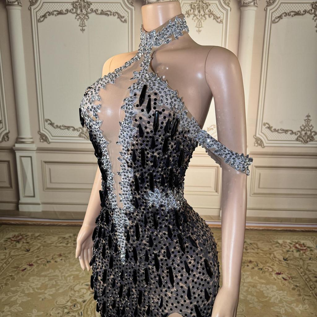 2026 Spring Arrival: Pink Sequin Mermaid Evening Gown for Banquets and Events