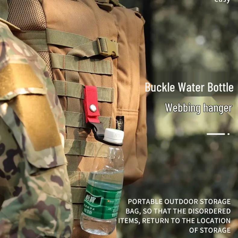 Outdoor Water Bottle Carabiner Hook Lanyard for Backpack