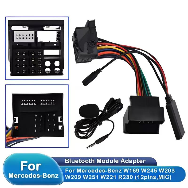 Mercedes Comand Benz CD20/30/50 AUX Bluetooth Music Adapter + MIC