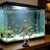 Presente Único de Halloween para Aquaristas Decoração Dinâmica de Esqueleto para Aquário, Dançante Movido a Ar Criativo Ornamento Aquático Acessório de Aquário, Assustador