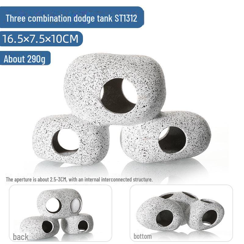 

Керамический горшок для разведения рыб и креветок с функцией укрытия для аквариумов As pictured