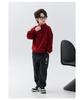 Boys' Plush Fleece Sweatpants - 2025 Autumn/Winter Collection: Thick, One-Piece, Loose Fit for Older Kids