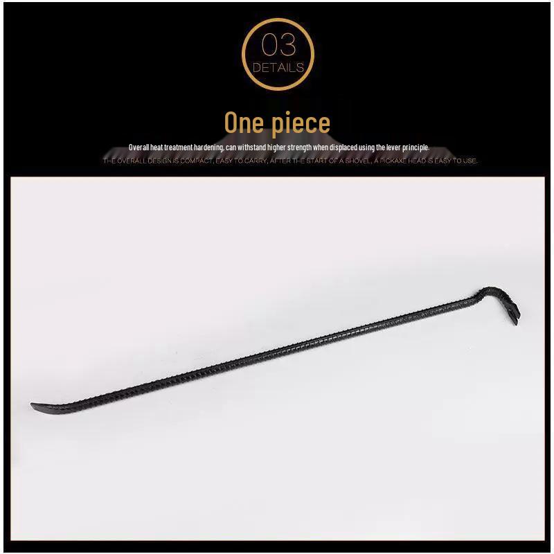 7-Shaped Flat Head Pry Bar: Woodworking Nail Puller & Formwork Removal Tool