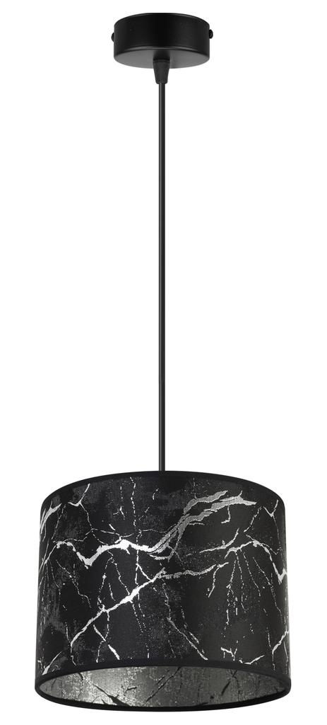 CEILING HANGING LAMP, SILVER MARBLE LAMPSHADE