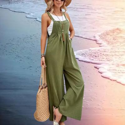 Mono Holgado para Mujer Mono de Peto Ancho Holgado Mono de Verano Mono Casual Elegante Mono de Verano