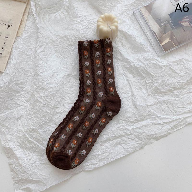 1pair Cartoon Cute Socks Animal Print Bear Sport Socks Women Cotton