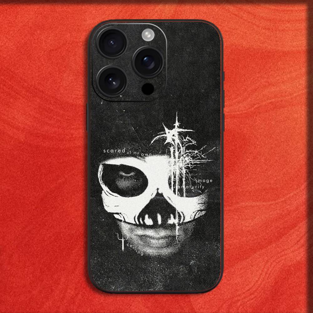 Cool Twenty One P-Pilots Phone Case For iPhone 16,15,14,13,12,11,Pro,XS,Max,XR,Plus,E,Mini Black Shockproof Cover