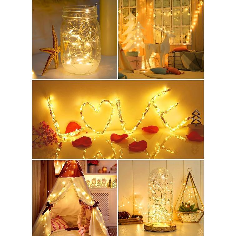 Minetom 6 Pack Battery Operated LED Fairy Lights for Christmas Decor