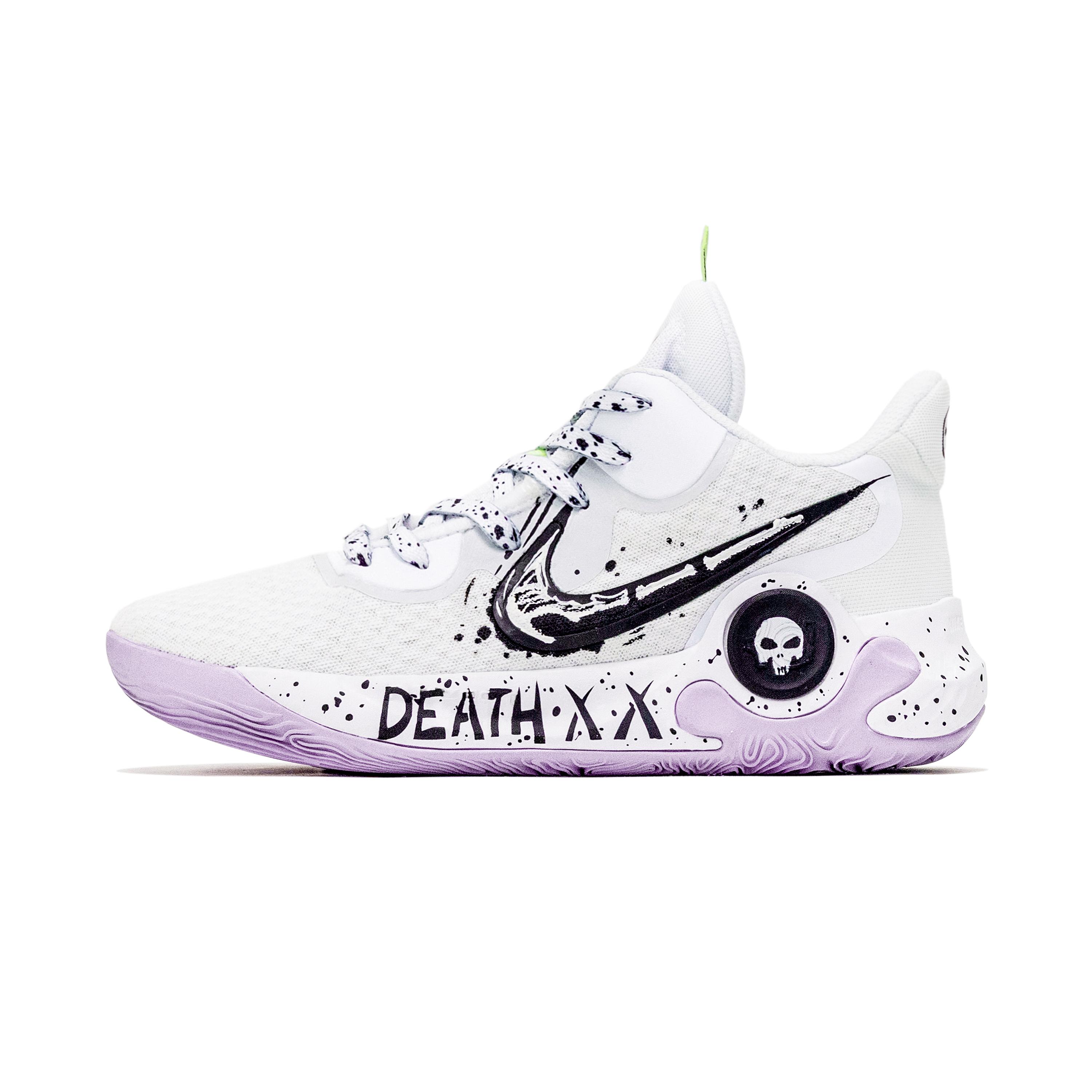 

Nike KD Trey 5 IX Bone Wave Assassin Fabric Mid top Vintage Basketball Shoes Unisex Black White DJ6922-100(Team296-) 41
