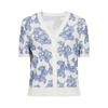 JUZUI Women's V-Neck Knit Cardigan
