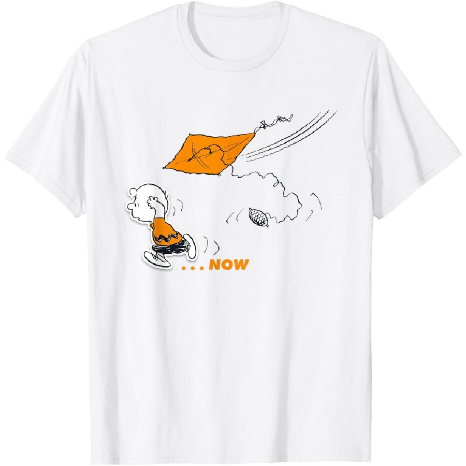 

Peanuts Charlie Brown Then and Now T-Shirt XXXXXL білий