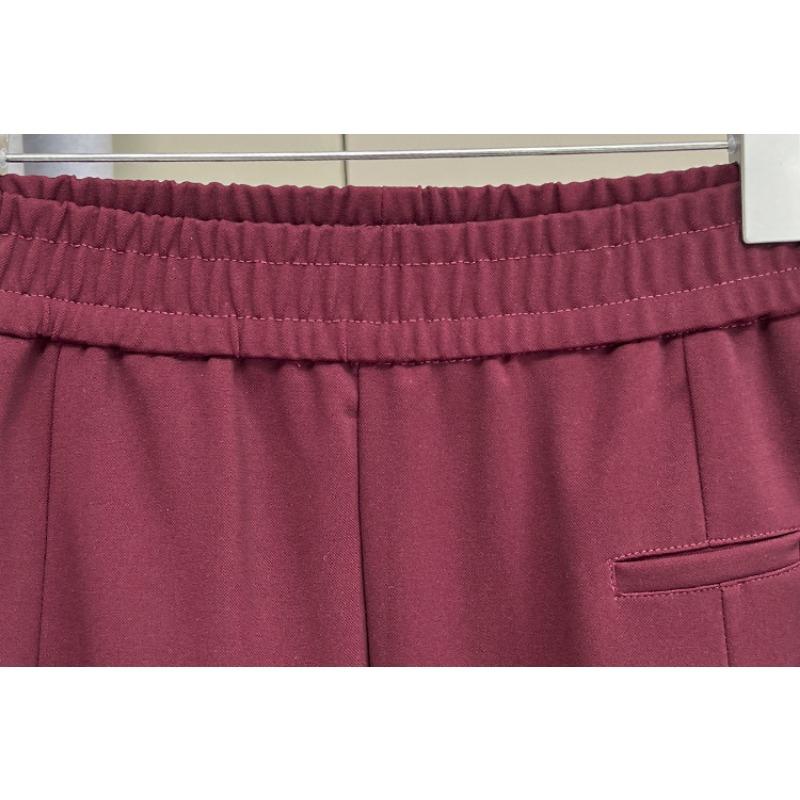 Plus Size Women Casual Elastic Waist Cropped Harem Carrot Pants