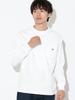 T-Shirt Coffee Embroidery Crew Neck Cut and Sewn WEISS XL [Beams Heart] L/S Herren