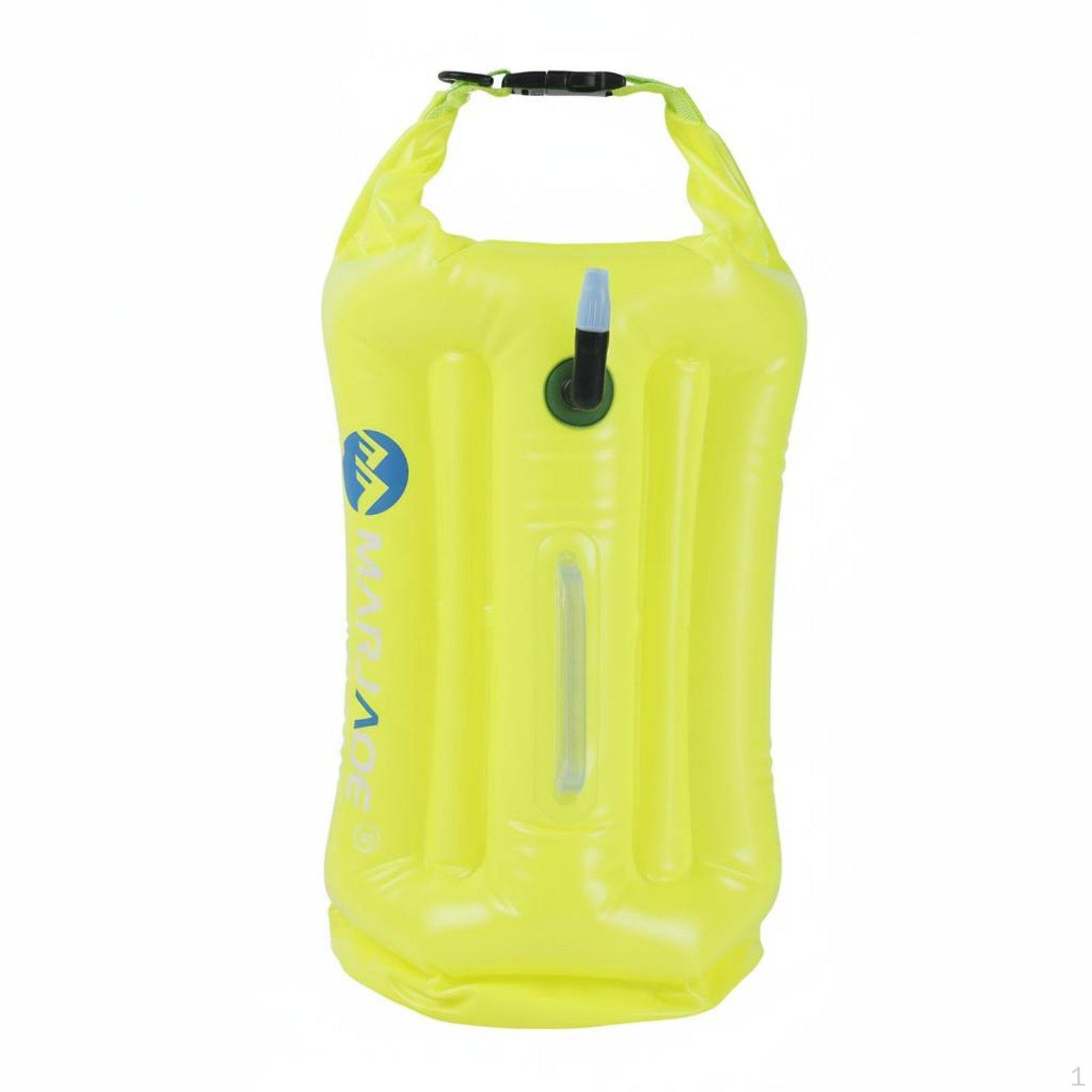 Swimming Buoy with Dry Bag 12KG Buoyancy Swim 20L Capacity Inflatable Tow Float for