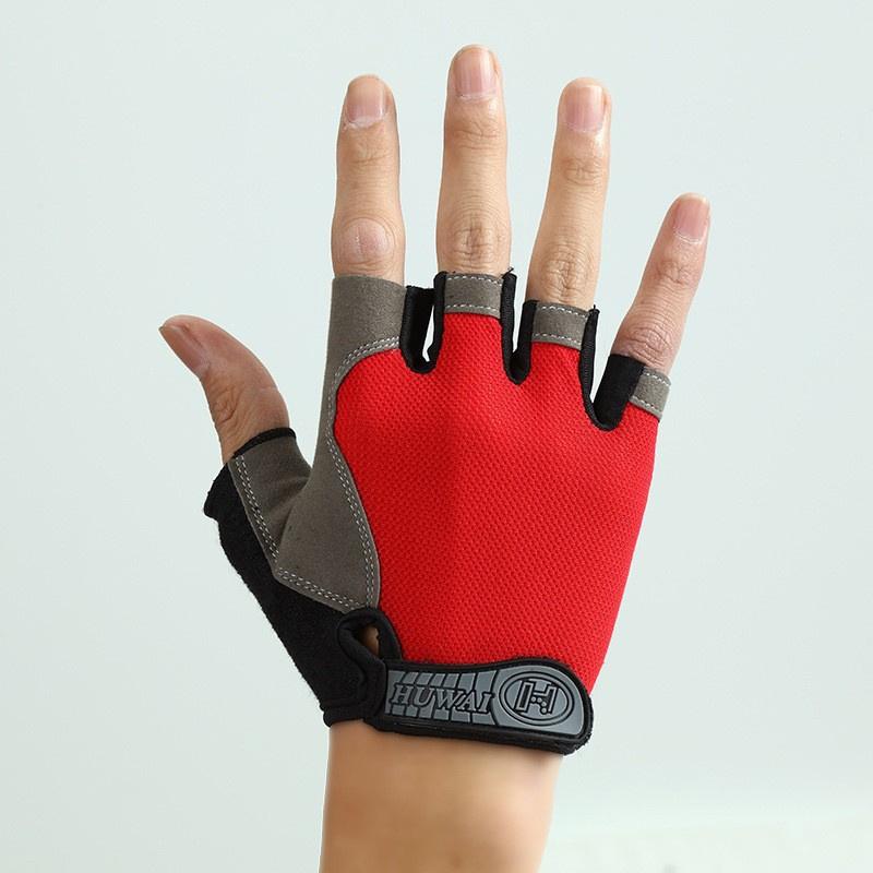 Professional Gym Fitness Breathable Anti-Slip Women Men Half Finger Summer Fishing Cycling Fingerless Gloves Female Bicycle Bike
