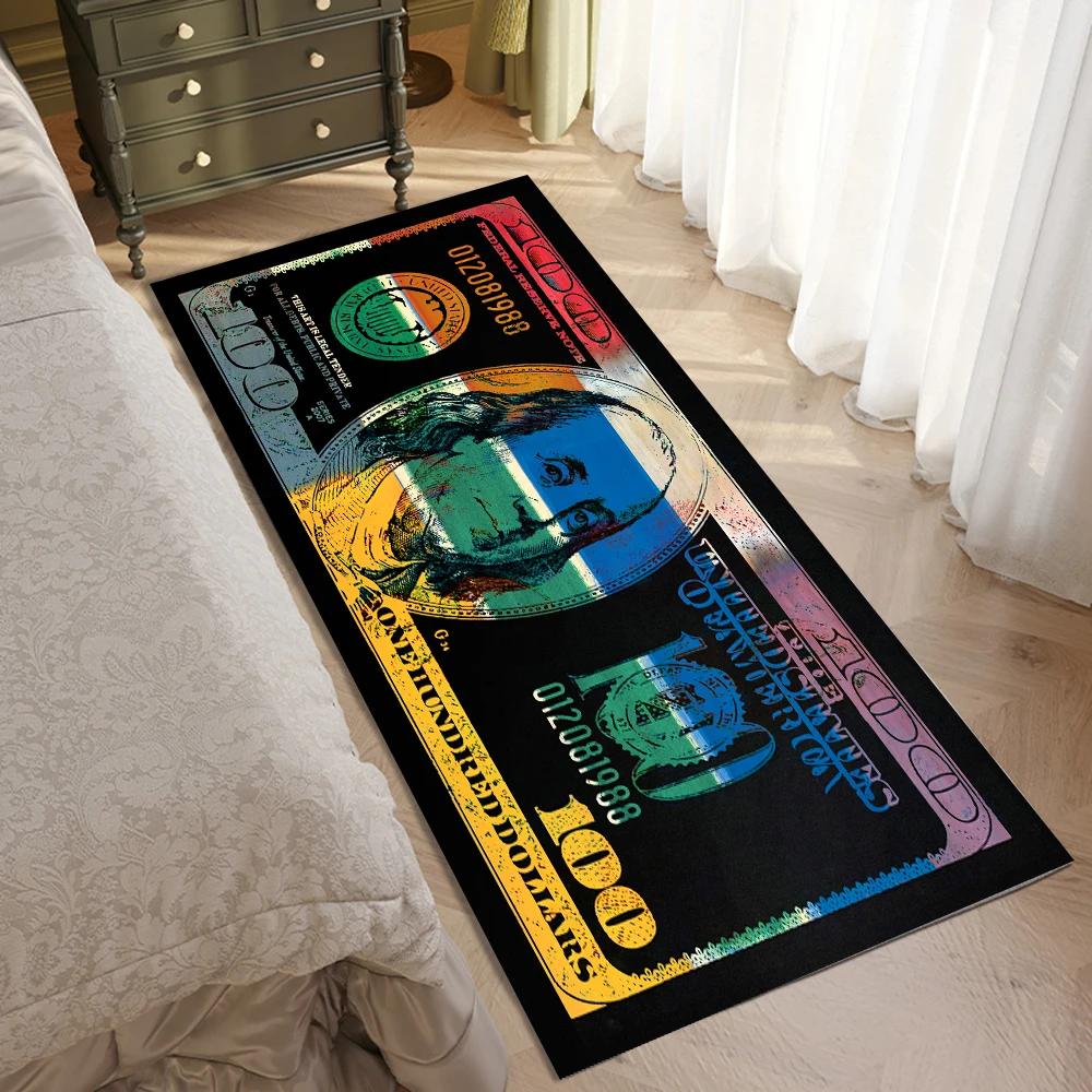 Hallway Entrance Doormat Dollar Money Pattern Living Room Floor Rugs Home Decor Kitchen Absorbent Carpet Anti Slip Bathroom Mat
