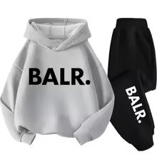 Herbst Warm New York Letter Cool Grafikdruck Kinder Langarm Hoodie + Hose Anzug 2er Set Sweatshirt Junge Mädchen Kind Sportbekleidung