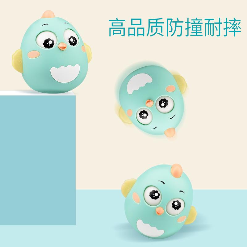 Kojenecká hračka Tumbler kuřátko 3-6-12 měsíců uklidňující pro novorozence raná výchova kousátko chrastítko dětská hračka