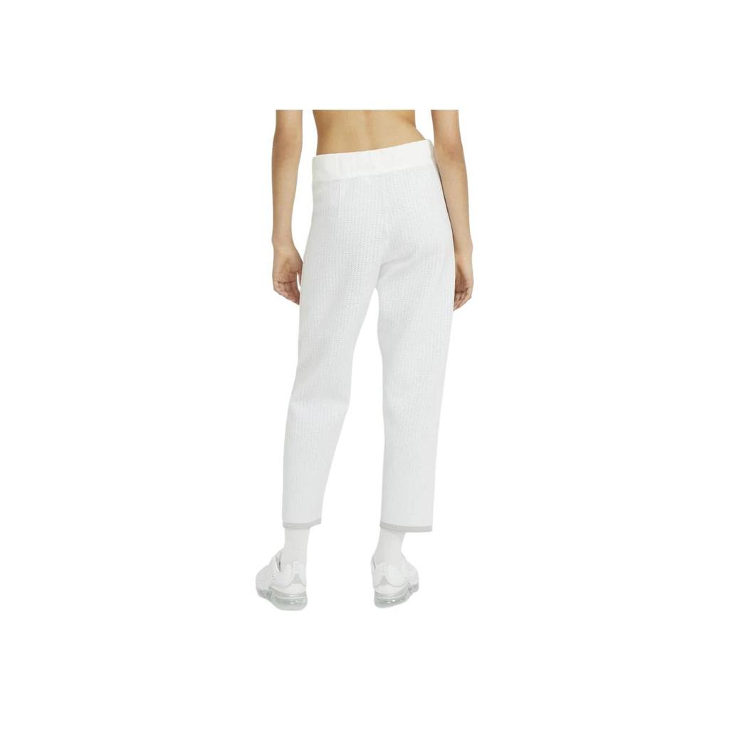 Nike Logo Print Straight Leg Relaxed Pants Women bottoms White CZ3618-100