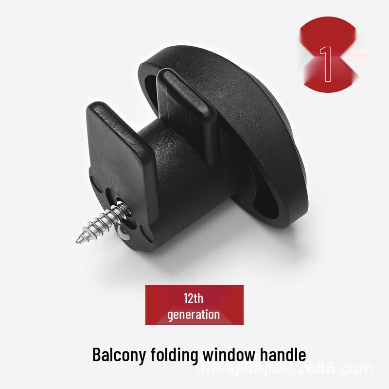 12th Gen Frameless Folding Balcony Window Anti-theft Handle Lock