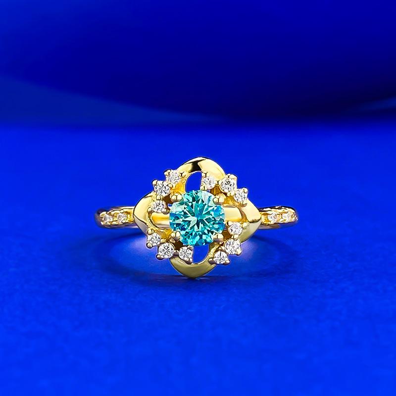 

Zhuozhifan S925 Silver Simple Versatile Women s Para Ring - 50-Point Ins Style European & American Design. Size 7