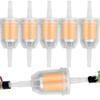 1-6pcs Car Gasoline Oil Filter Pipes Universal Inline Gas Fuel Filter for Small Engine Lawn Mower Motorcycle Accessories 6MM-8MM