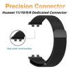 Metal Strap For Huawei Band 11/11Pro Bracelet With for Huawei Band 8/9/10 Bracelet Replacement Stainless Steel Milanese Magnetic Loop Watchband