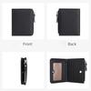 Japanese Style Fashion Ultra Thin Short Purse Large Capacity Women RFID Real Leather Wallet Zipper Coin Card Purse