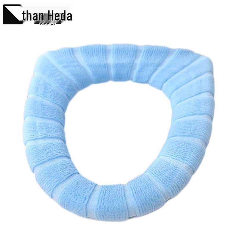 Bihedal Washable Warm Fabric Toilet Seat Covers (10-Pack)