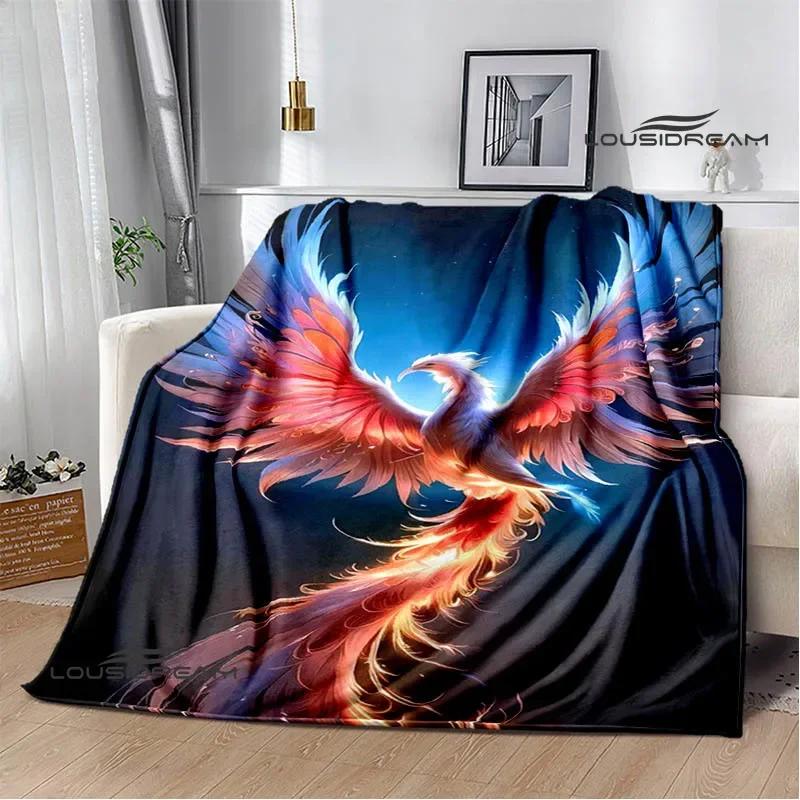 3D Phoenix printed blanket Flannel Warm blankets Soft and comfortable blanket bed linings cubre cama Birthday Gift