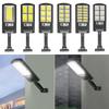 Solar LED Outdoor Street Light with Motion Sensor & Remote, Waterproof for Garden