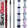 5M Double-Segment Aluminum Leveling Staff with Survgeo Cover