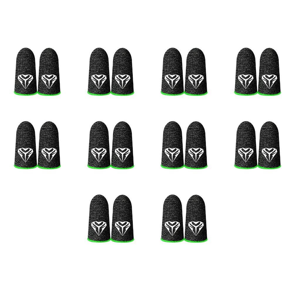 10Pairs Finger Cots Gaming Fingertips Gloves Ultra-thin Breathable Sweatproof Touch Screen Gaming Finger Sleeves For PUBG Mobile