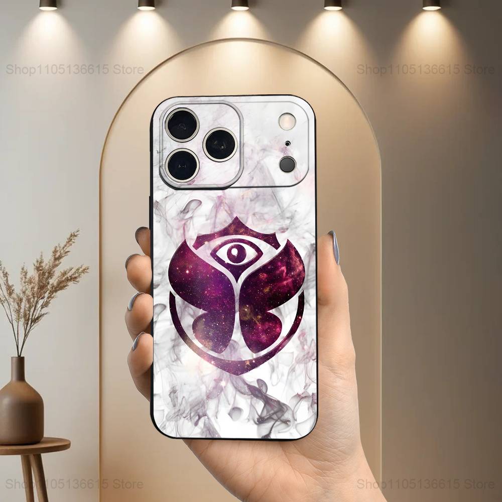 

Music T-TOMORROWLAND Case For iPhone 12,14,15,16,11,17,13,X,Mini,SE,XS,Plus,Pro,Max,8,7,XR,Soft Silicone Black iPhone15PRO
