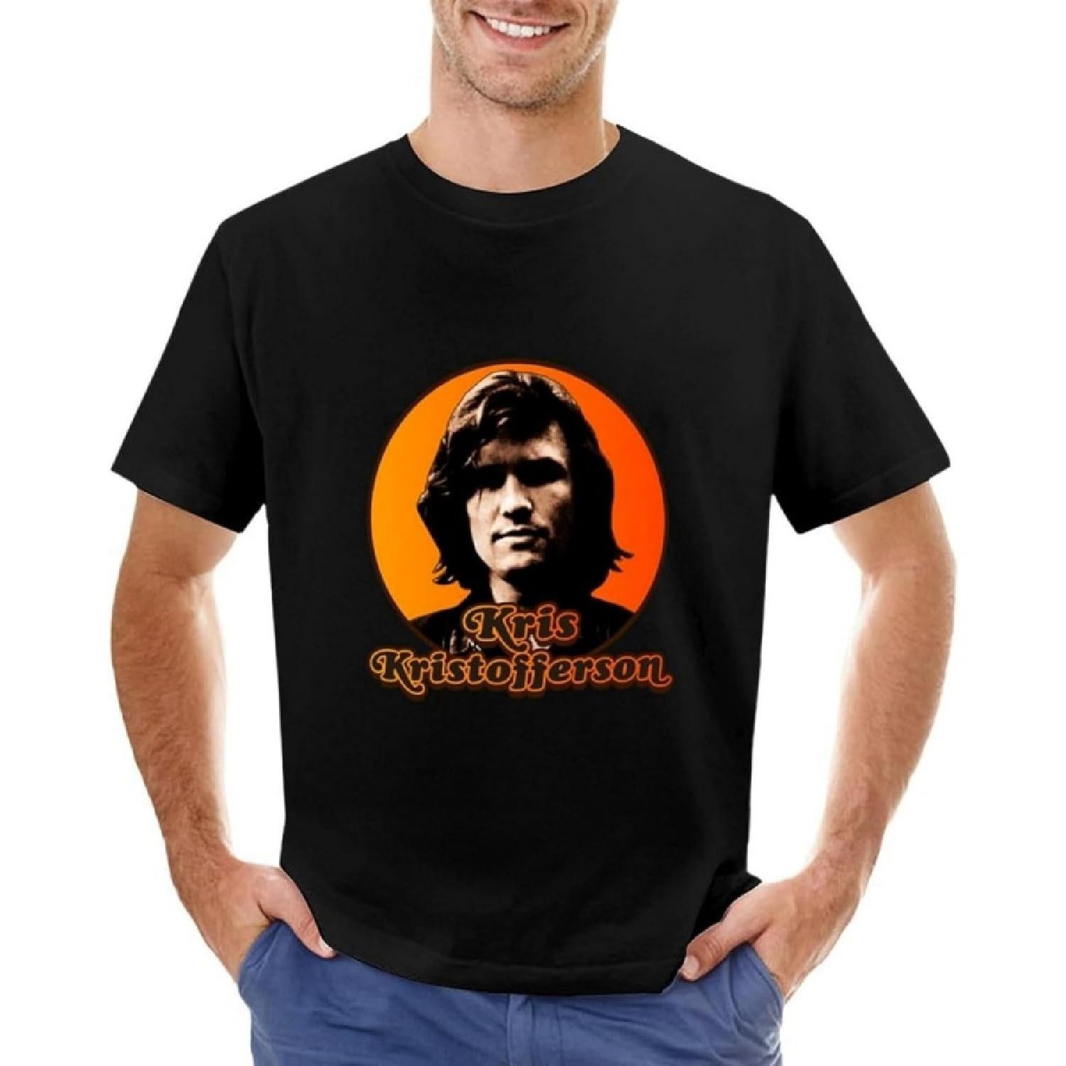 Kris Kristofferson T-Shirt Mens Black T-Shirt S