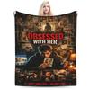 Funny Obsession Horror Movie Blanket Soft Flannel Relax Throw Blanket Machine Washable