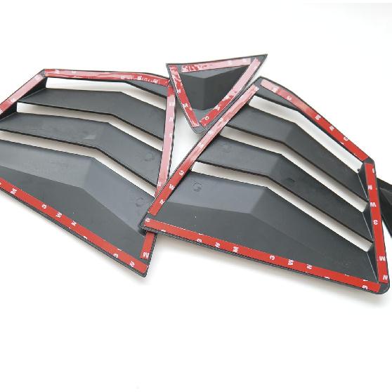 New 2pcs Racing Side Rear Quarter Window Louvers for Toyota Camry 9th 2025 2026 (Glossy Black 4pcs)