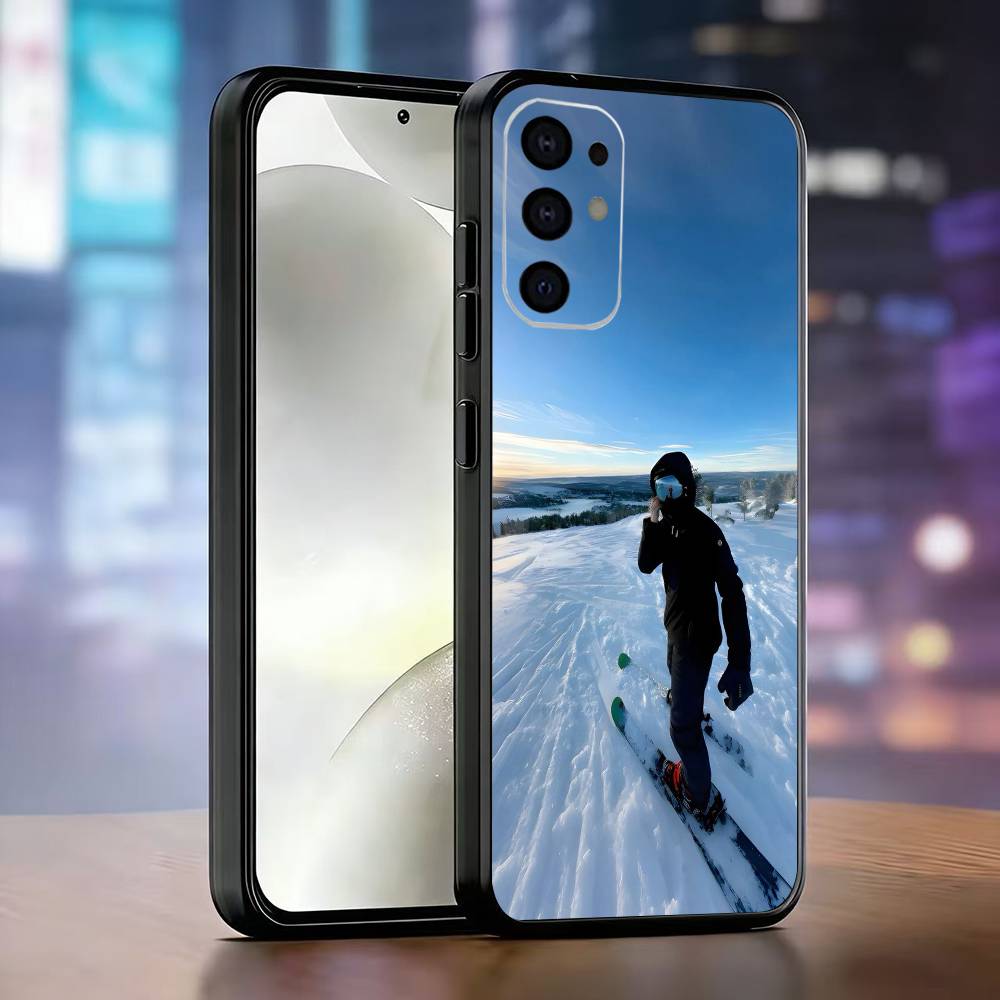 

Winter Skiing Phone Case For Samsung S25,S24,S21,S22,S23,S30,Ultra,S20,Plus,Fe,Lite,Note,10,Black Cover Samsung S205G