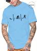 Unisex Fashion Casual Tee Tops Cool Funny Triathlon Heartbeat Design Print Tshirt Summer Unisex T Shirt Oneck Male Tees Tshirt Tops