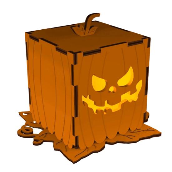 Halloweenská dýňová lampa Dřevěná dekorativní dýňová lucerna pro vnitřní venkovní krb na krbovou římsu Stolní dekorace