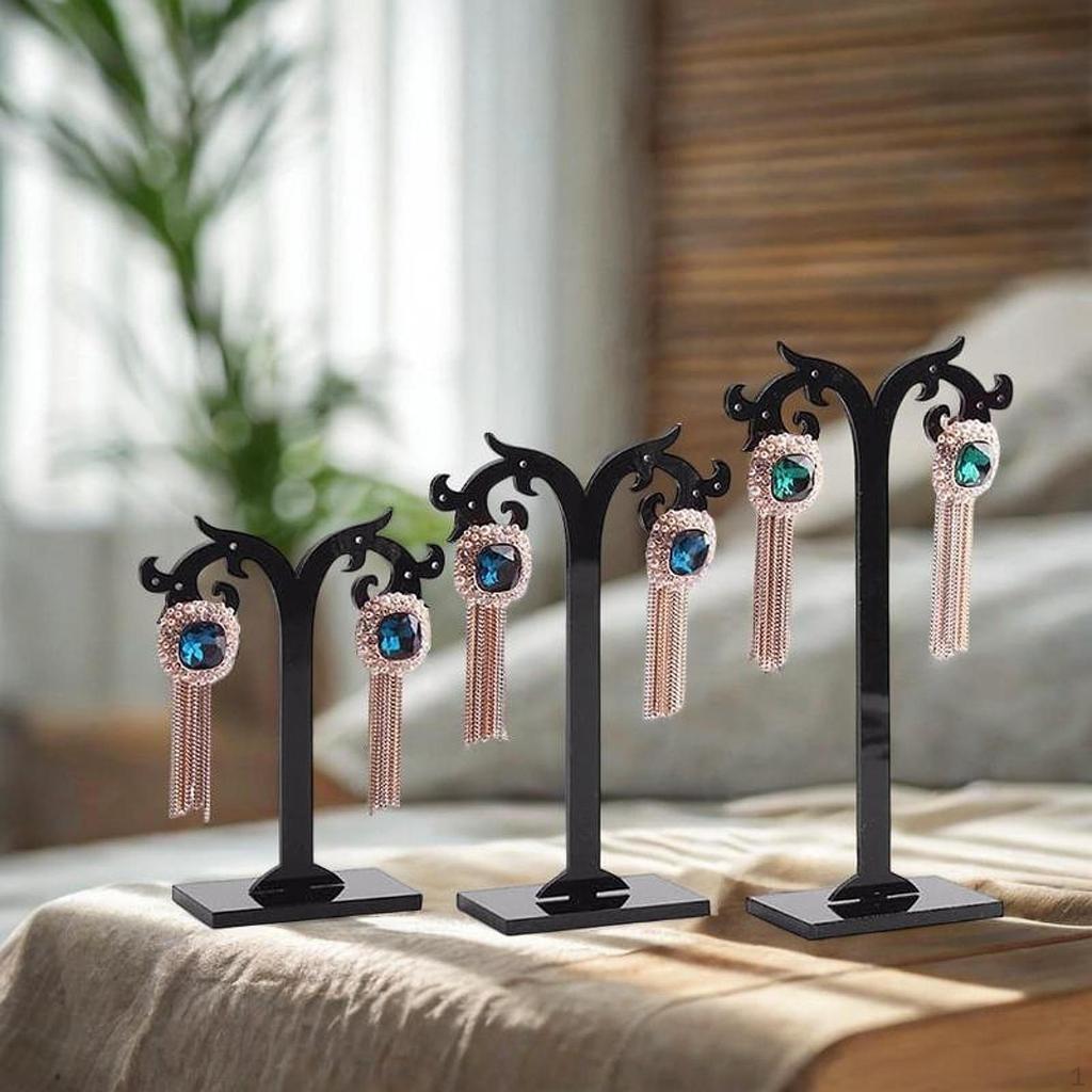 3 Piece Earring Holder T Shape Display Stand for Jewelry Storage And Organization