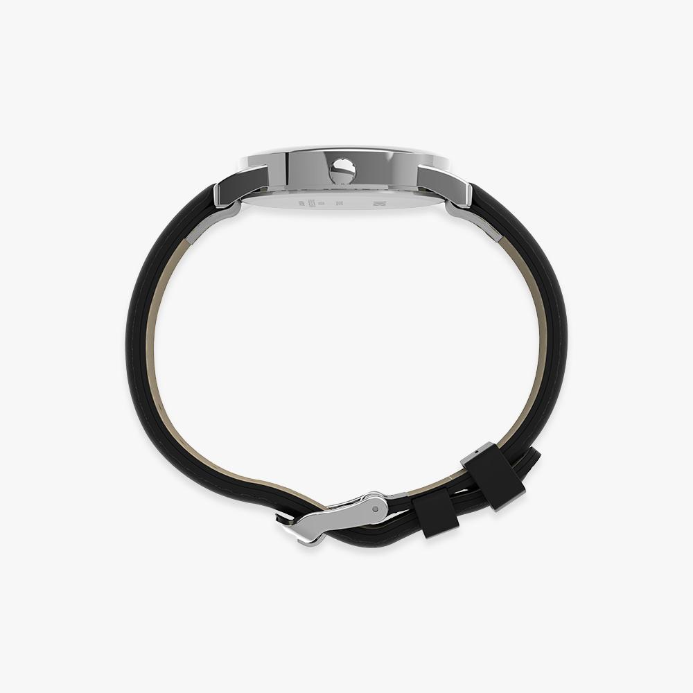 [Timex] Easy Reader Black Leather Strap Dress Watch 35mm T2H281