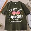 Im Not Like Other Girls Tshirt Unisex Women Funny Adult Humor Tshirt Casual Pullover Round Neck Cotton Short Sleeve Tees Printed