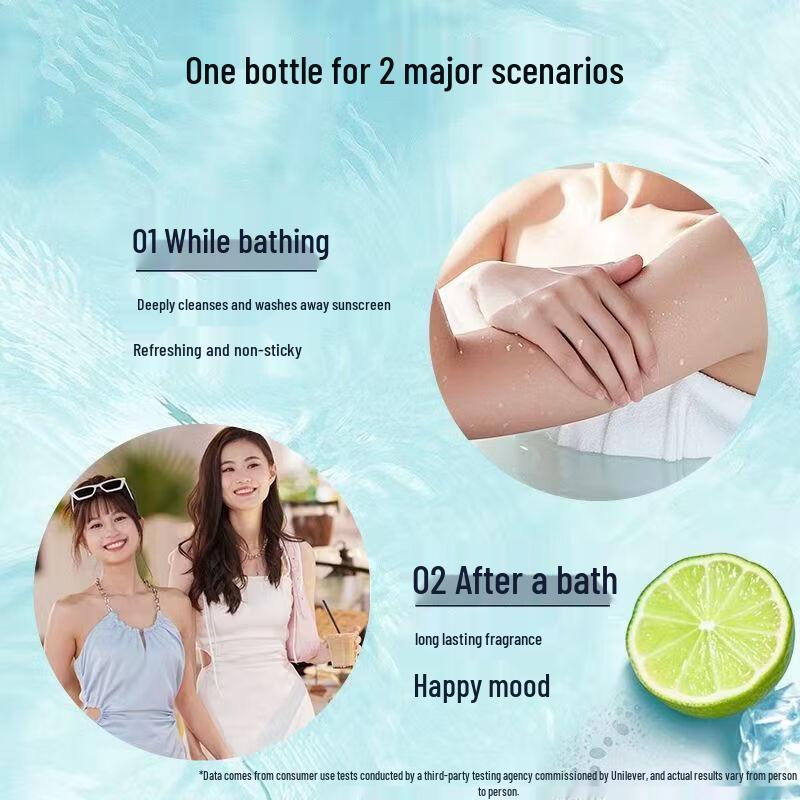 Lux Bubble Toning Fragrance Shower Gel